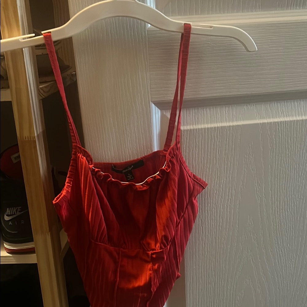 Papaya Vibrant Red Bodysuit
